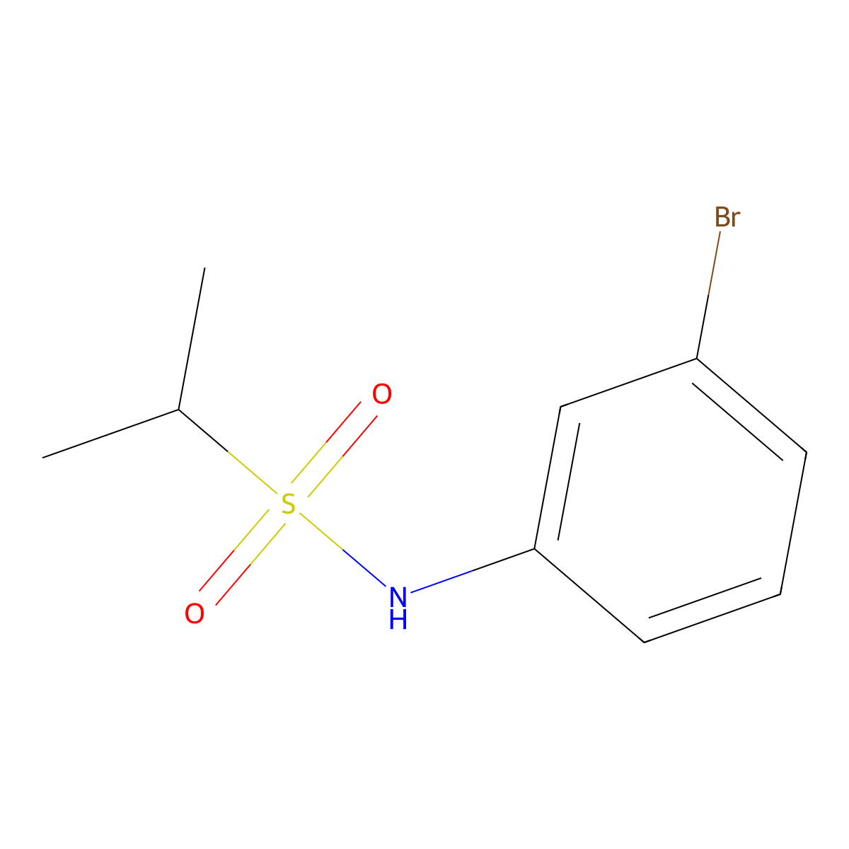 N-(3-bromophenyl)propane-2-sulfonamide molecular structure, CAS 1178046-68-8