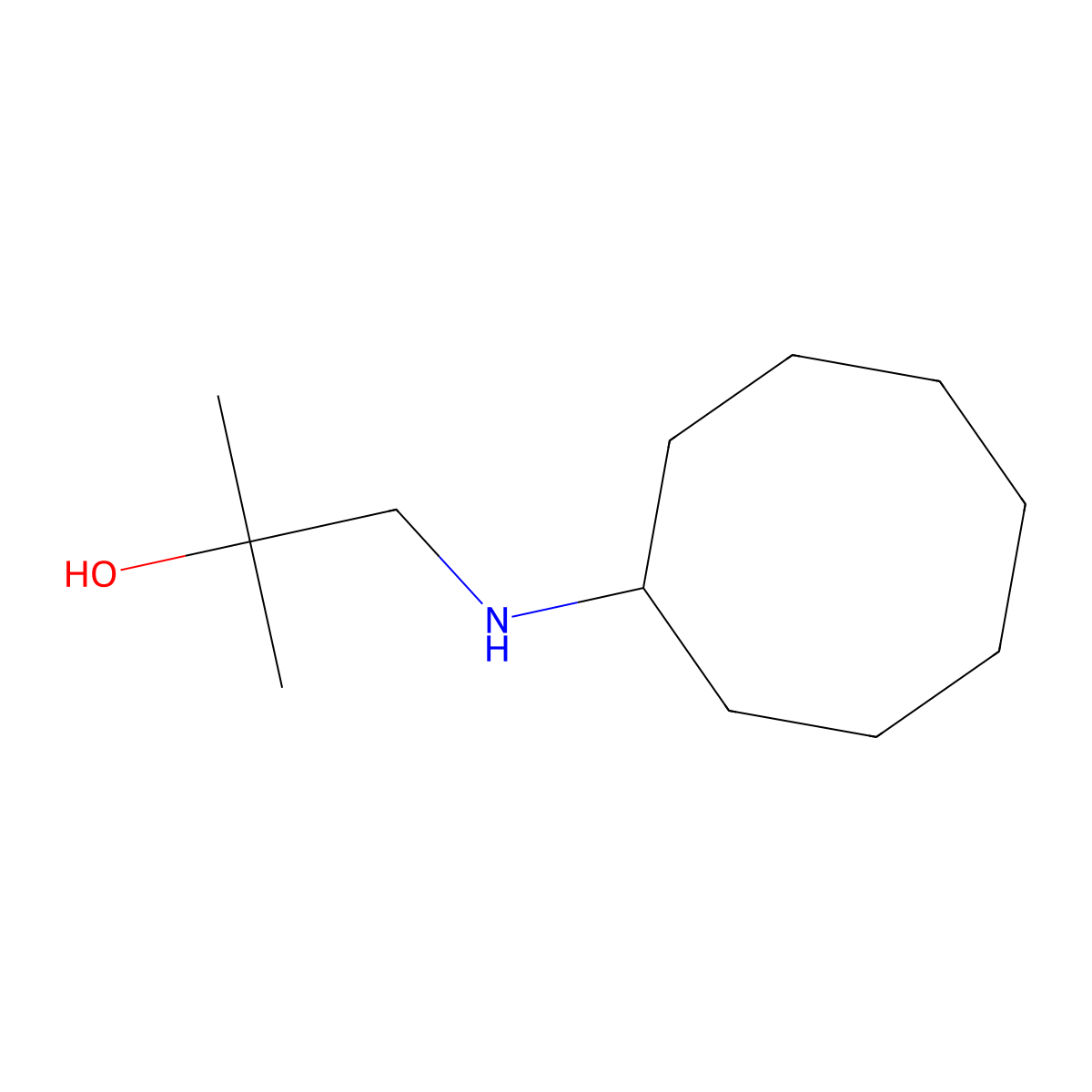 1-(Cyclooctylamino)-2-methylpropan-2-ol molecular structure, CAS 1178051-53-0