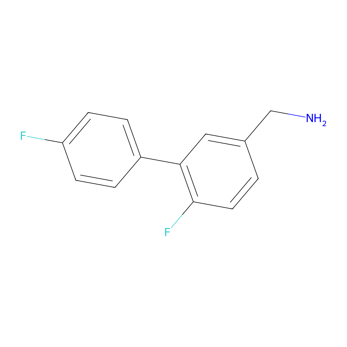 (4',2-Difluorobiphenyl-5-yl)methanamine molecular structure, CAS 1178059-49-8