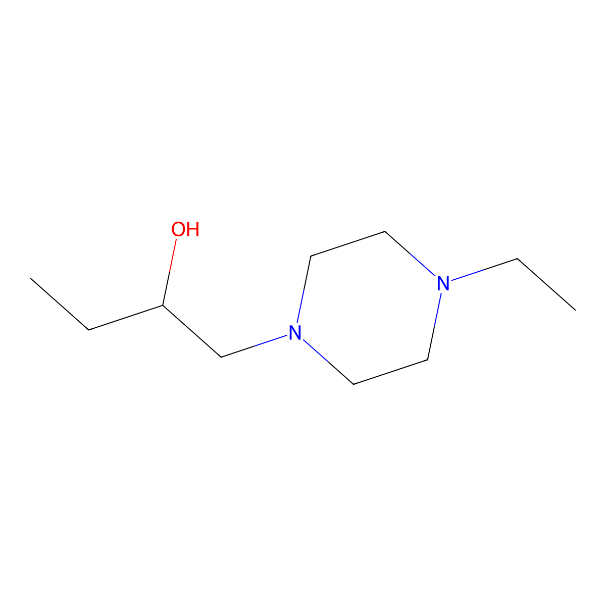 1-(4-Ethylpiperazin-1-yl)butan-2-ol molecular structure, CAS 1178065-08-1