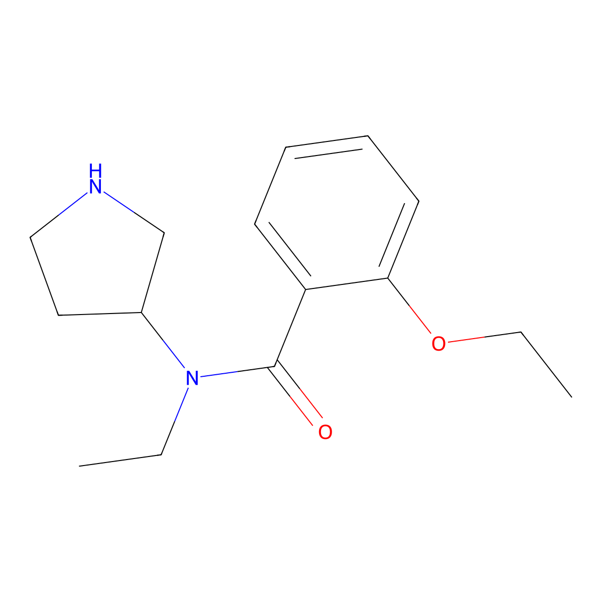 2-ethoxy-N-ethyl-N-(pyrrolidin-3-yl)benzamide molecular structure, CAS 1178080-40-4