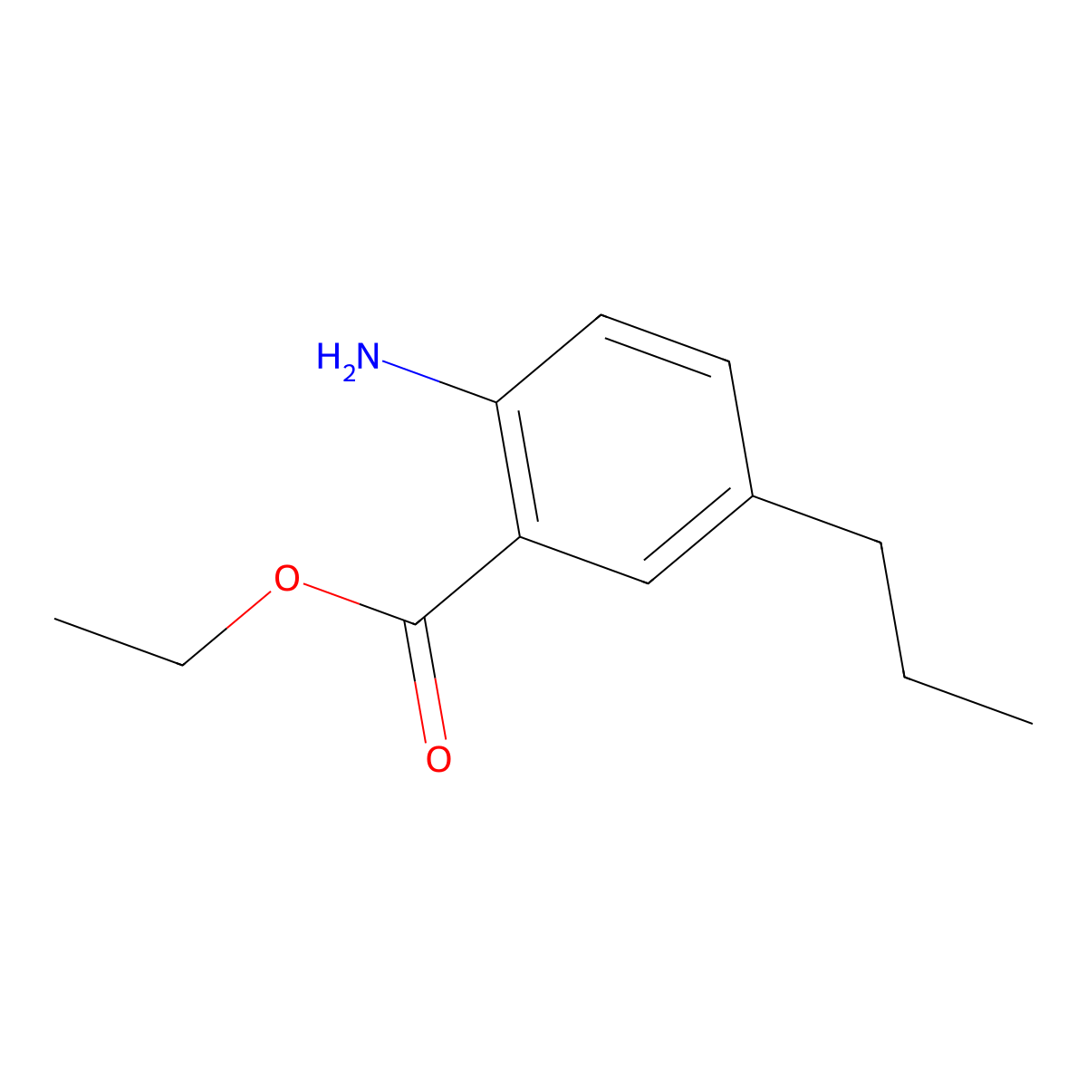 Ethyl 2-amino-5-propylbenzoate molecular structure, CAS 1178095-28-7