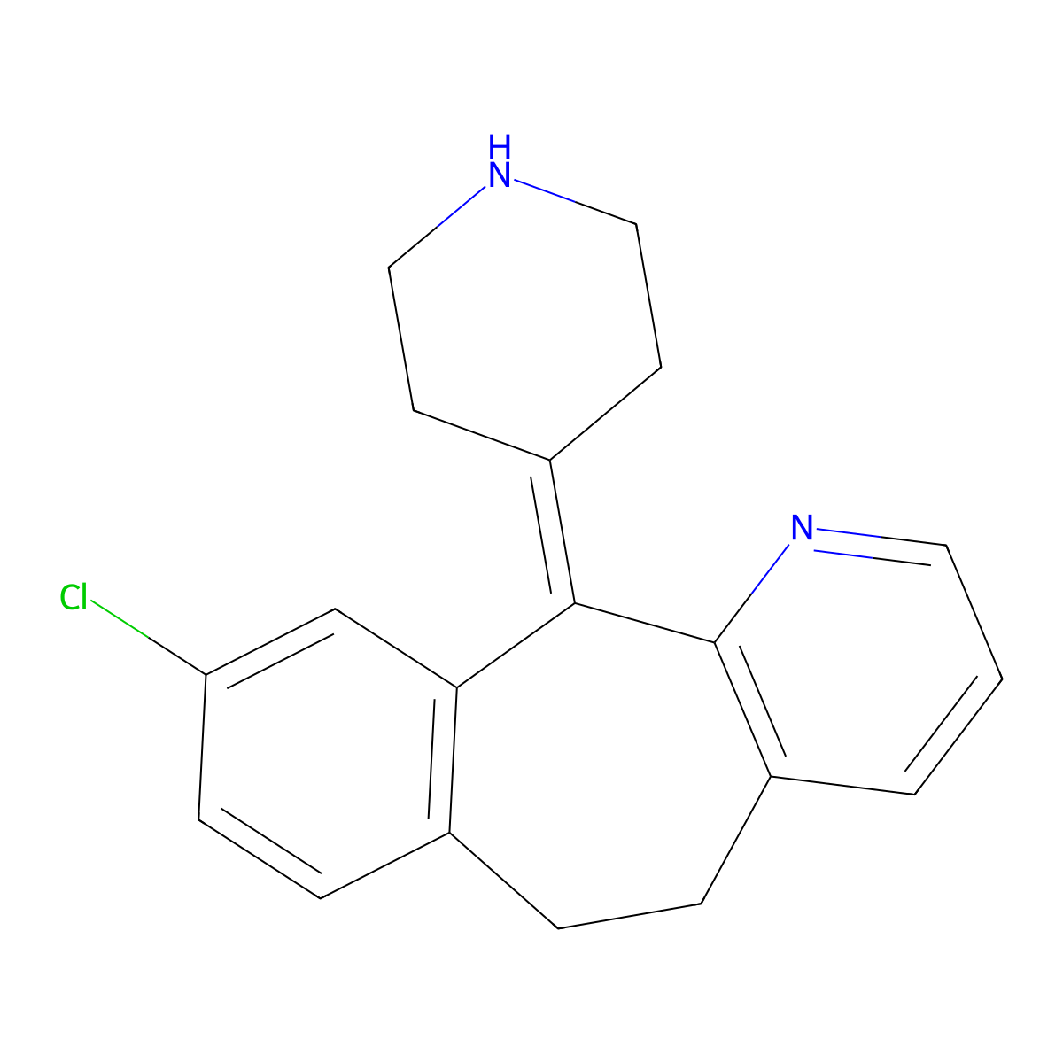 8-Dechloro-9-chloro Desloratadine molecular structure, CAS 117811-13-9