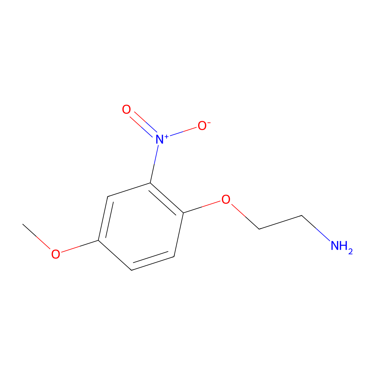 2-(4-Methoxy-2-nitrophenoxy)ethan-1-amine molecular structure, CAS 1178115-19-9