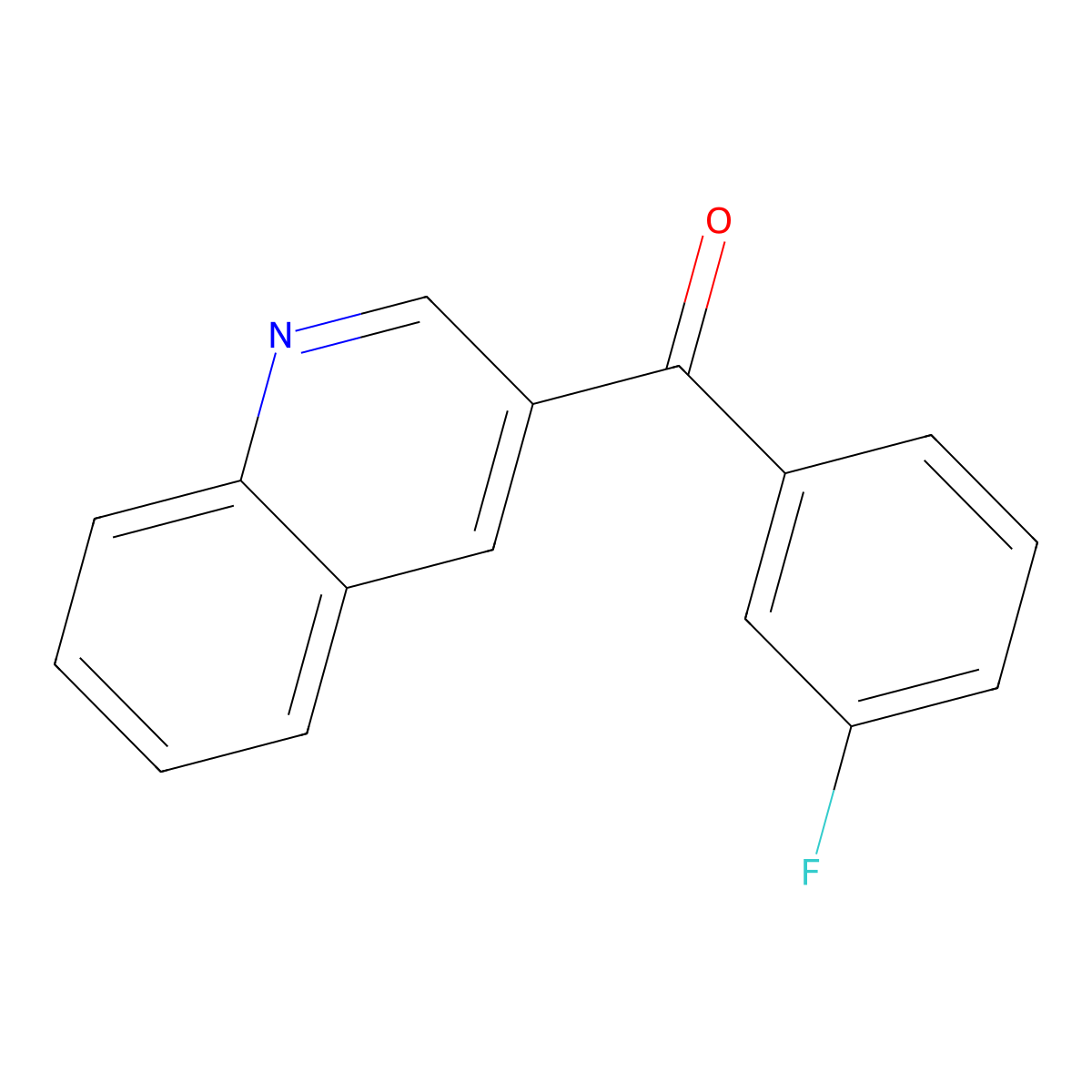 (3-Fluorophenyl)(quinolin-3-yl)methanone molecular structure, CAS 1178138-96-9