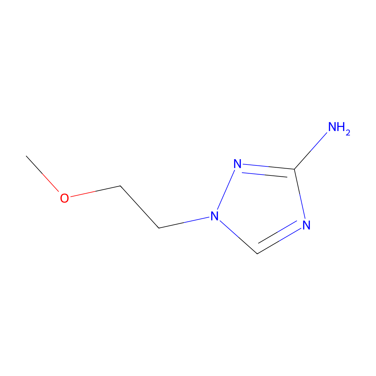 1-(2-methoxyethyl)-1H-1,2,4-triazol-3-amine molecular structure, CAS 1178144-15-4