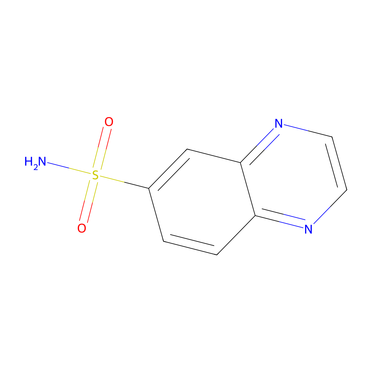 Quinoxaline-6-sulfonamide molecular structure, CAS 1178161-22-2