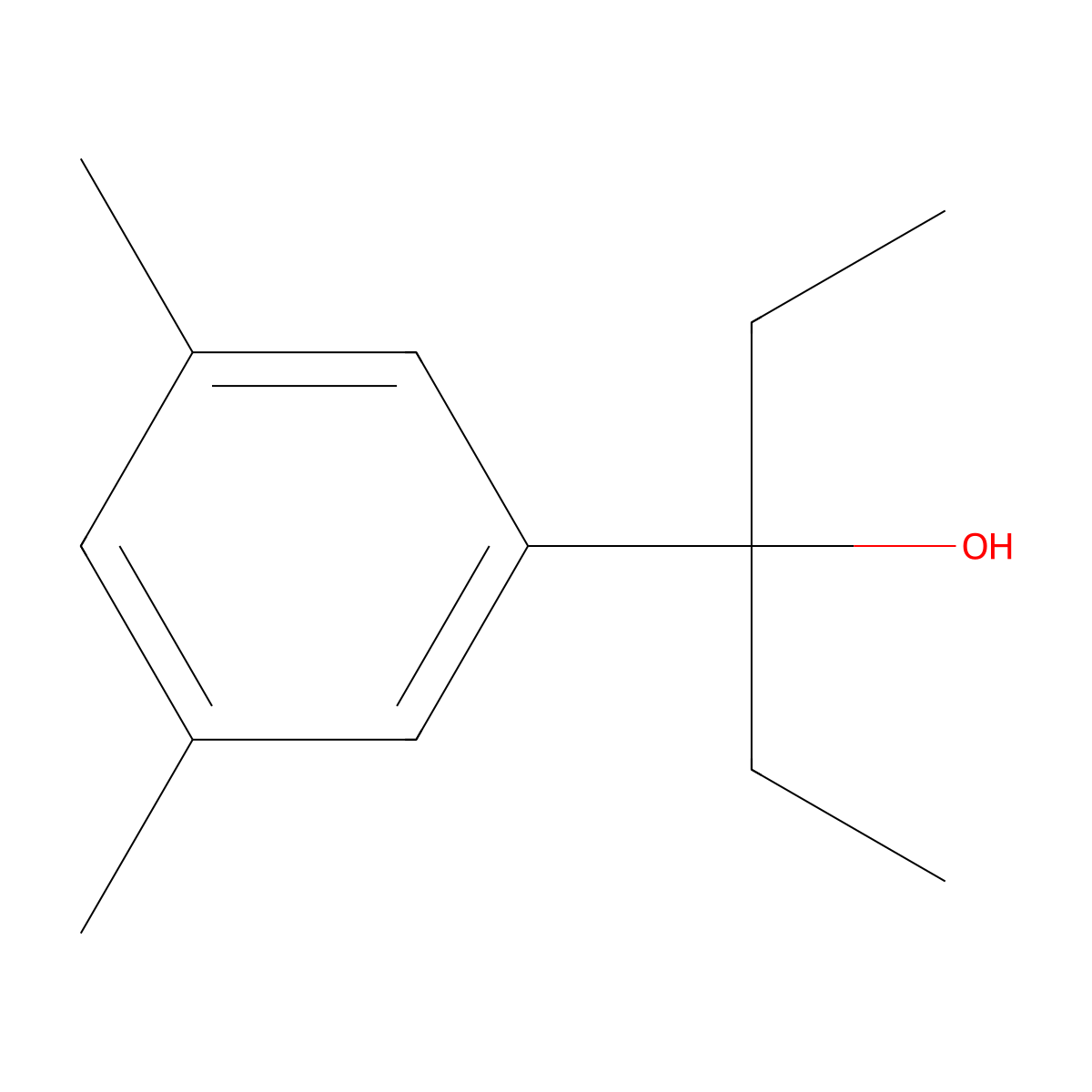 3-(3,5-Dimethylphenyl)-3-pentanol molecular structure, CAS 1178170-05-2