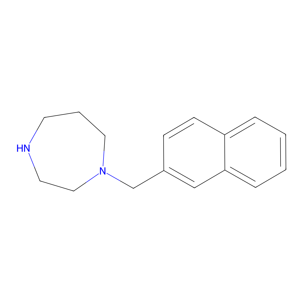 1-[(Naphthalen-2-yl)methyl]-1,4-diazepane molecular structure, CAS 1178178-23-8