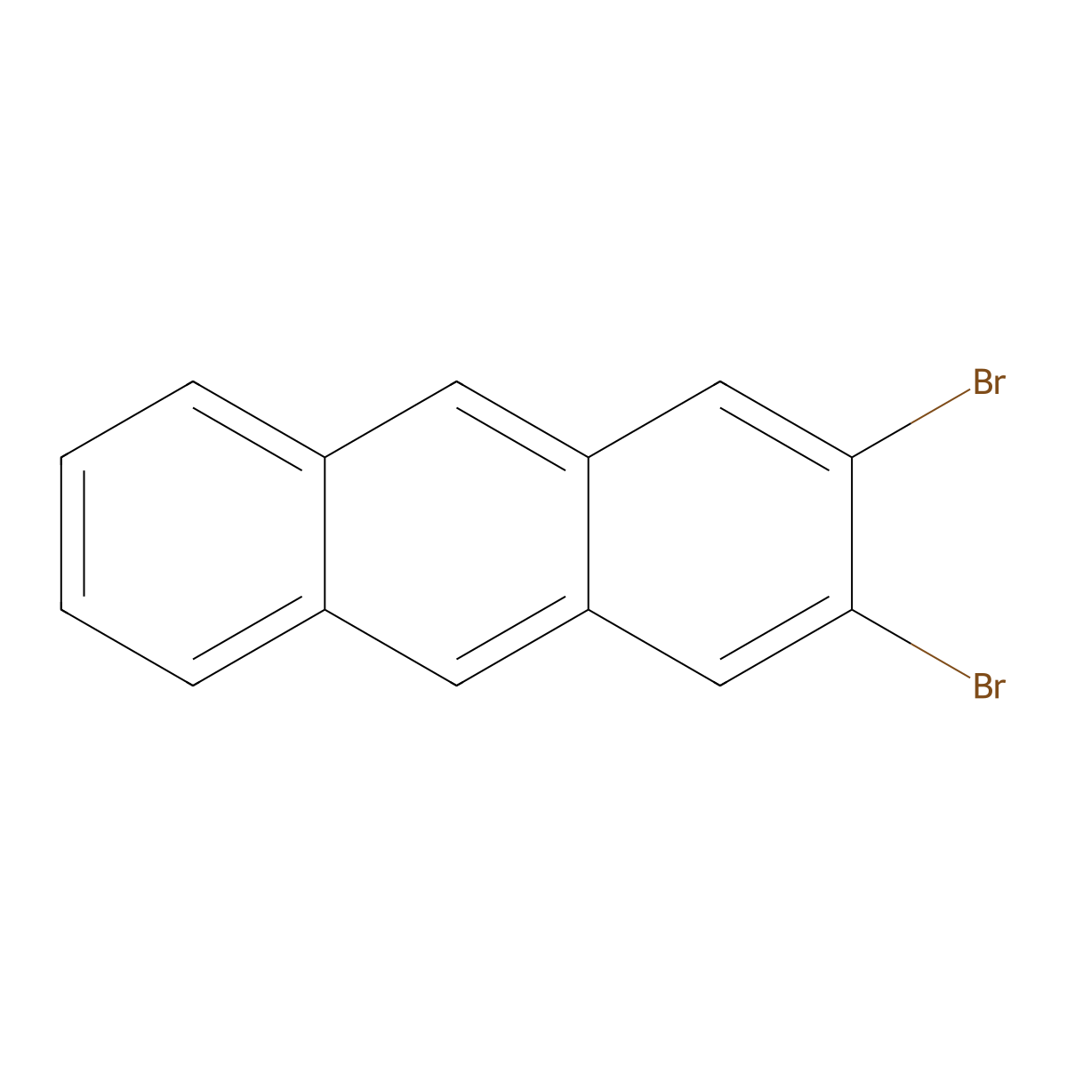 2,3-Dibromoanthracene molecular structure, CAS 117820-97-0