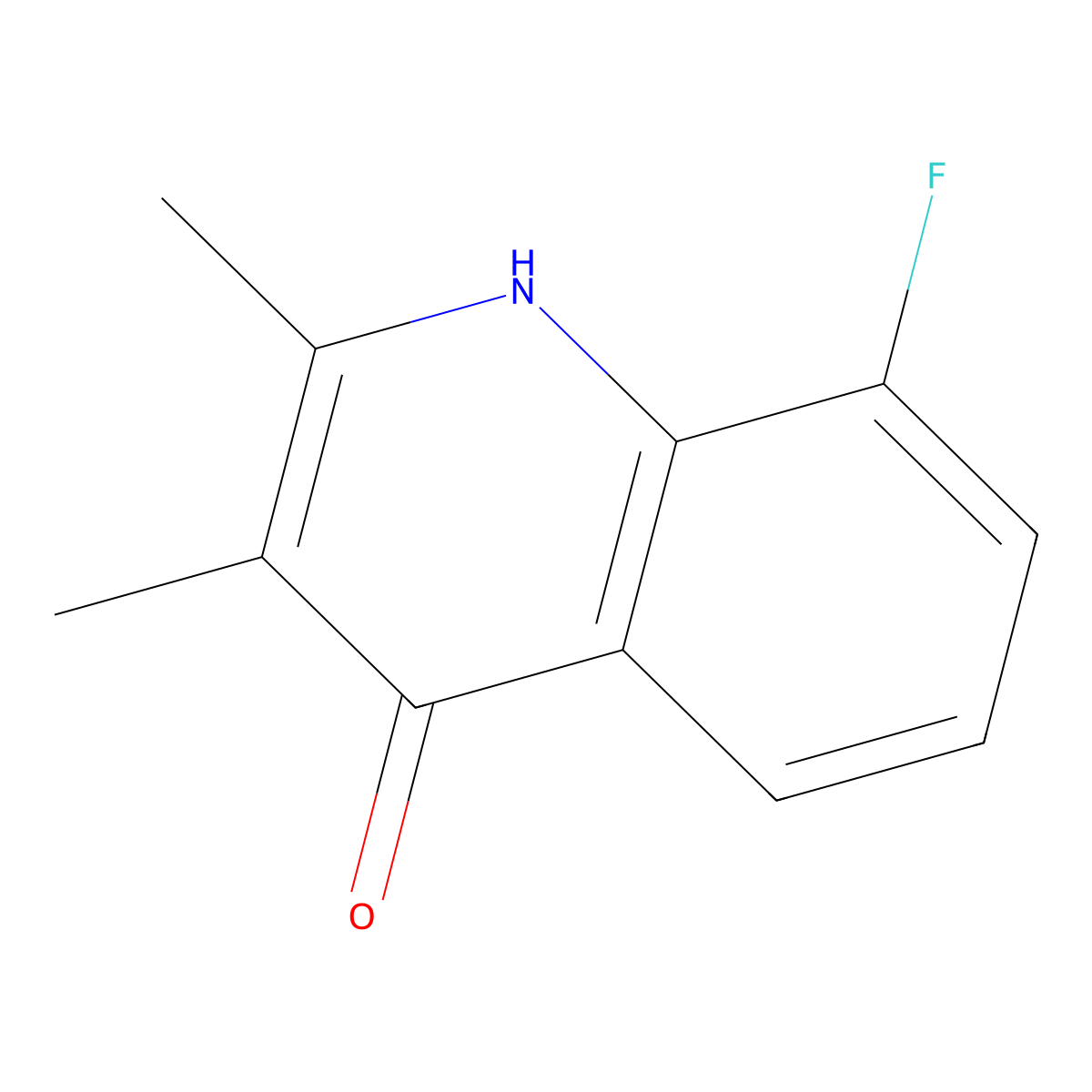 8-Fluoro-2,3-dimethylquinolin-4-ol molecular structure, CAS 1178204-81-3