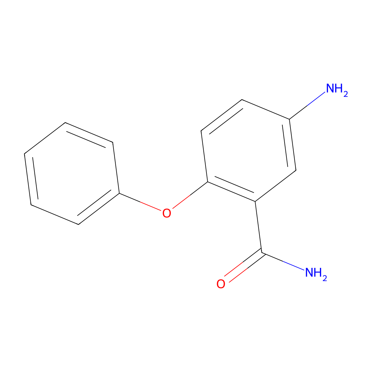 5-Amino-2-phenoxybenzamide molecular structure, CAS 117821-54-2