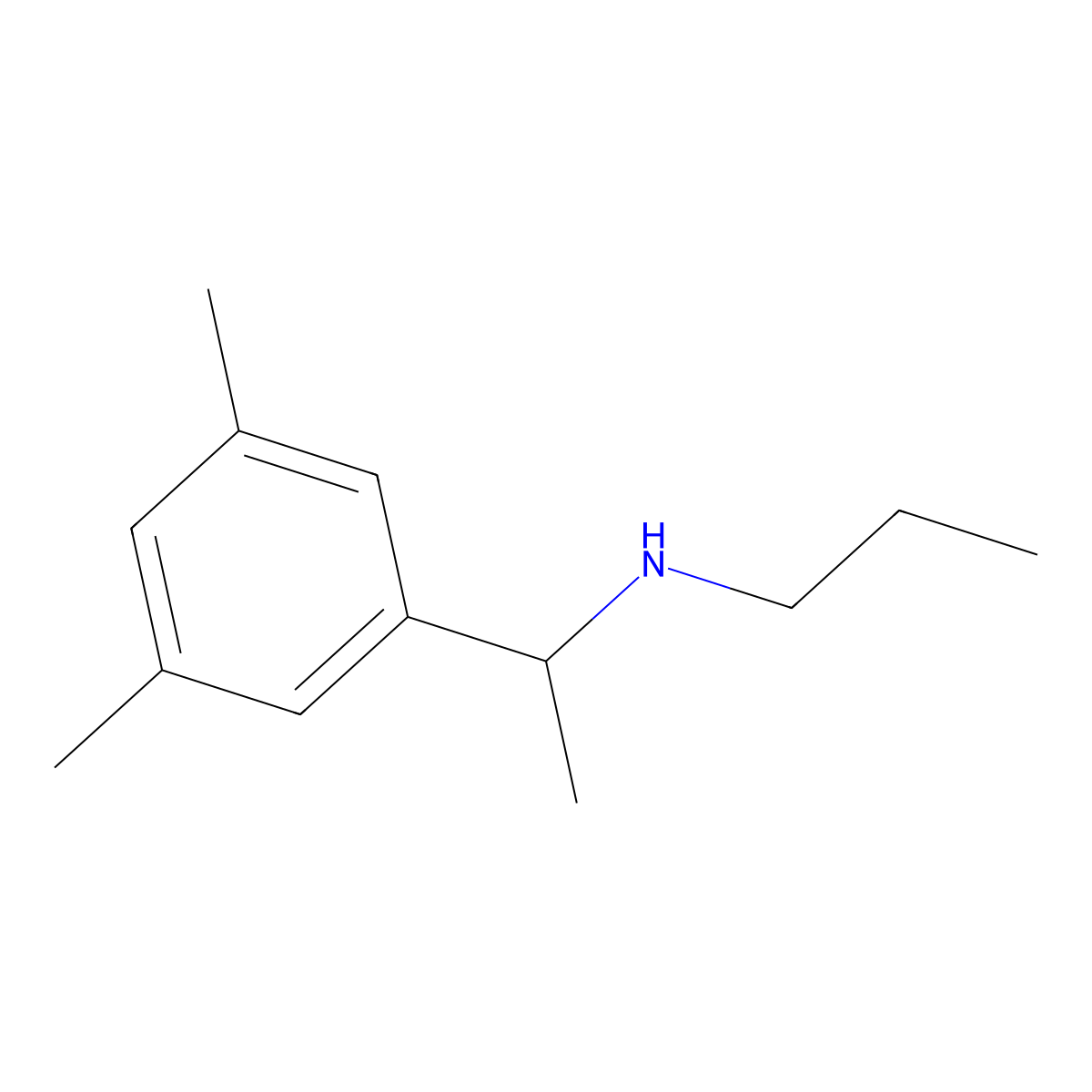 [1-(3,5-Dimethylphenyl)ethyl](propyl)amine molecular structure, CAS 1178214-23-7