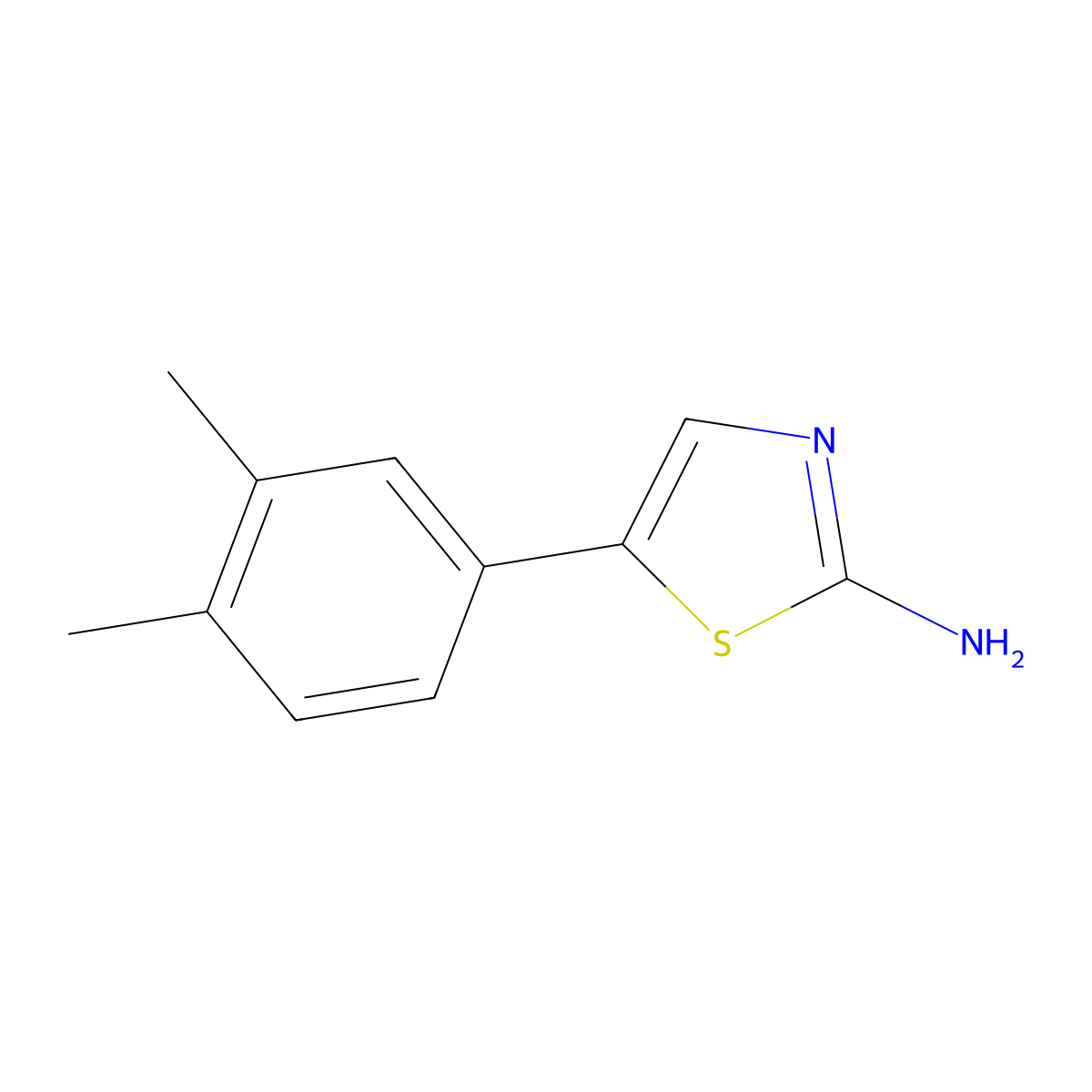 5-(3,4-Dimethylphenyl)thiazol-2-amine molecular structure, CAS 1178218-53-5