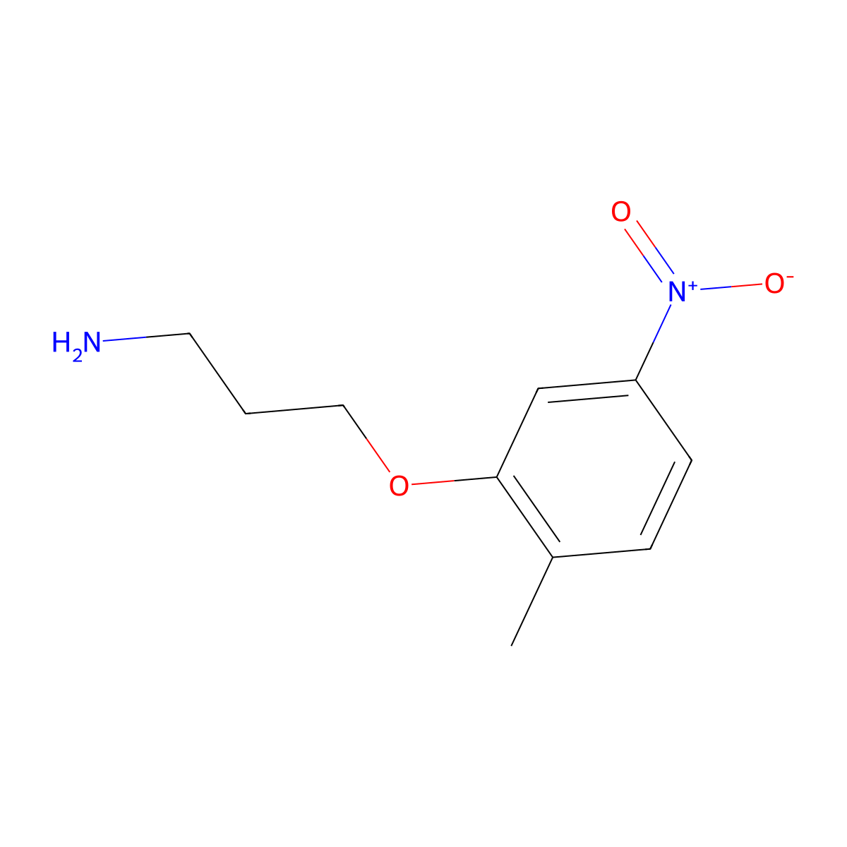 3-(2-Methyl-5-nitrophenoxy)propan-1-amine molecular structure, CAS 1178225-80-3