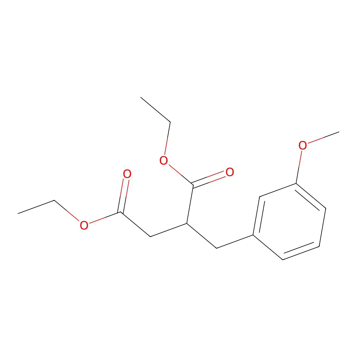 Diethyl 2-(3-methoxybenzyl)succinate molecular structure, CAS 117823-72-0