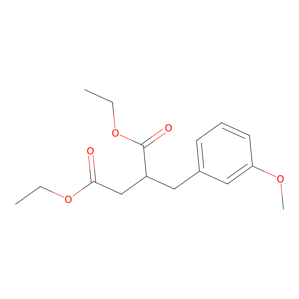 Diethyl 2-(3-methoxybenzyl)succinate molecular structure, CAS 117823-72-0