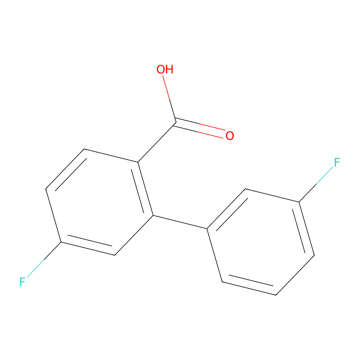 2-(3-Fluorophenyl)-4-fluorobenzoic acid molecular structure, CAS 1178233-27-6