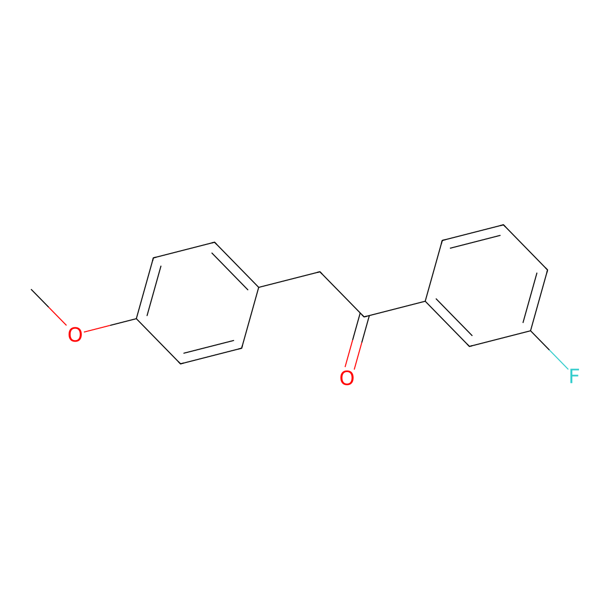 1-(3-Fluorophenyl)-2-(4-methoxyphenyl)ethanone molecular structure, CAS 1178253-26-3