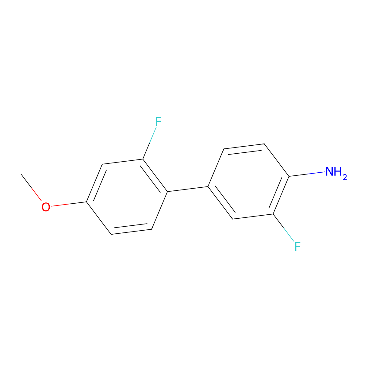 2',3-Difluoro-4'-methoxy-[1,1'-biphenyl]-4-amine molecular structure, CAS 1178253-48-9