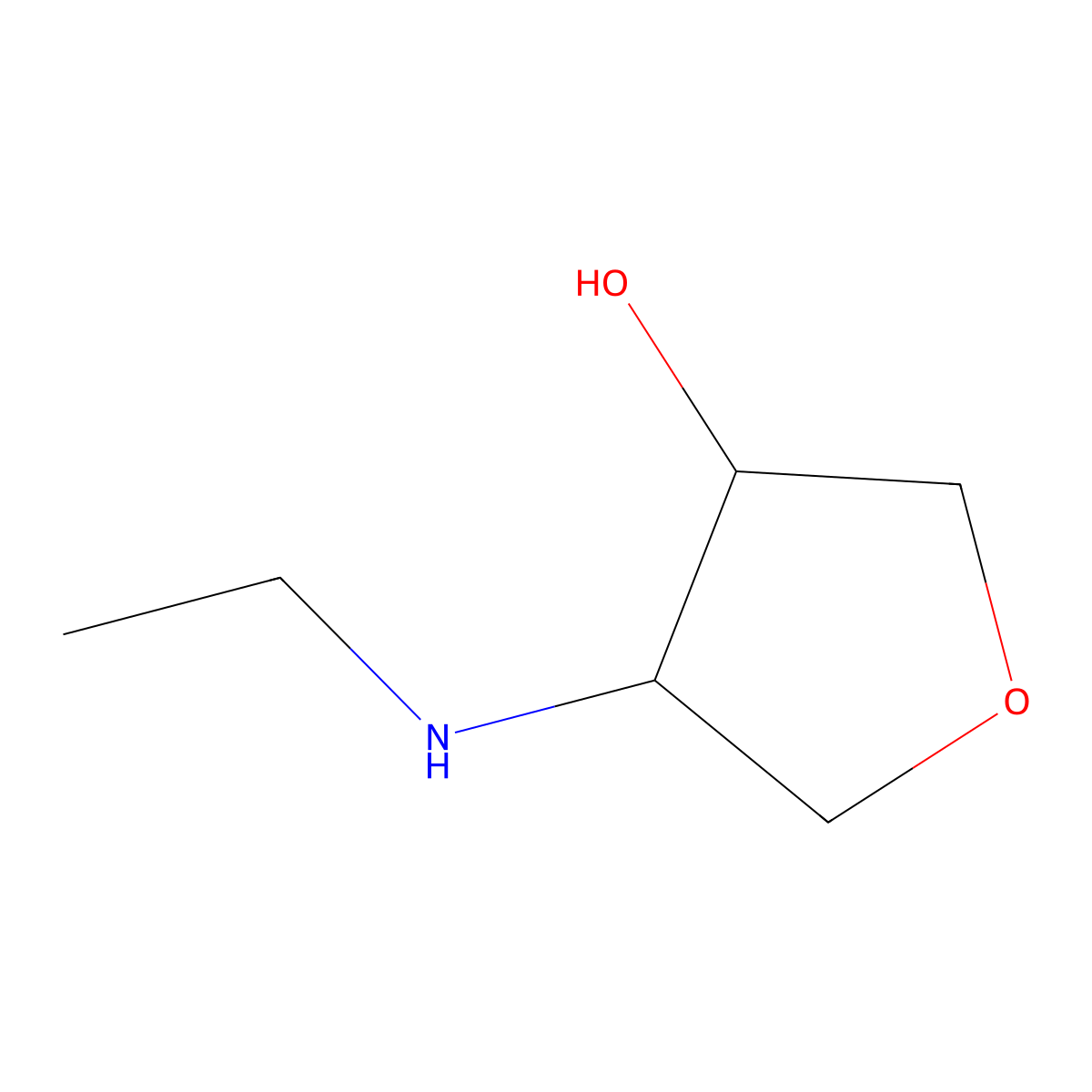 4-(Ethylamino)tetrahydrofuran-3-ol molecular structure, CAS 1178259-08-9