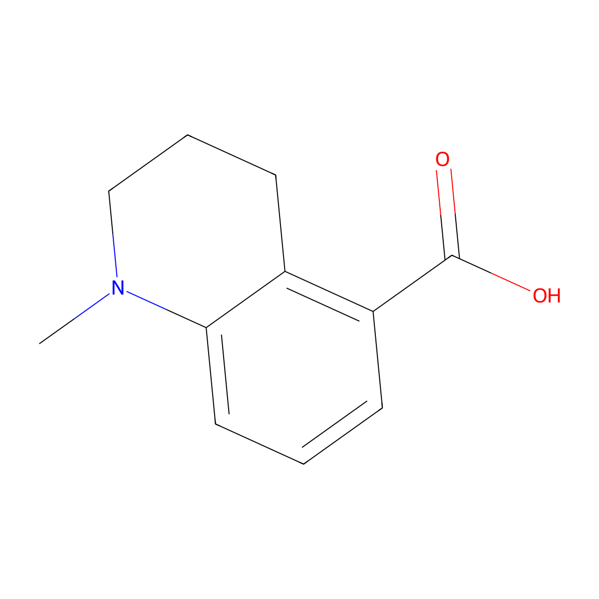 1-Methyl-1,2,3,4-tetrahydroquinoline-5-carboxylic acid molecular structure, CAS 1178265-22-9
