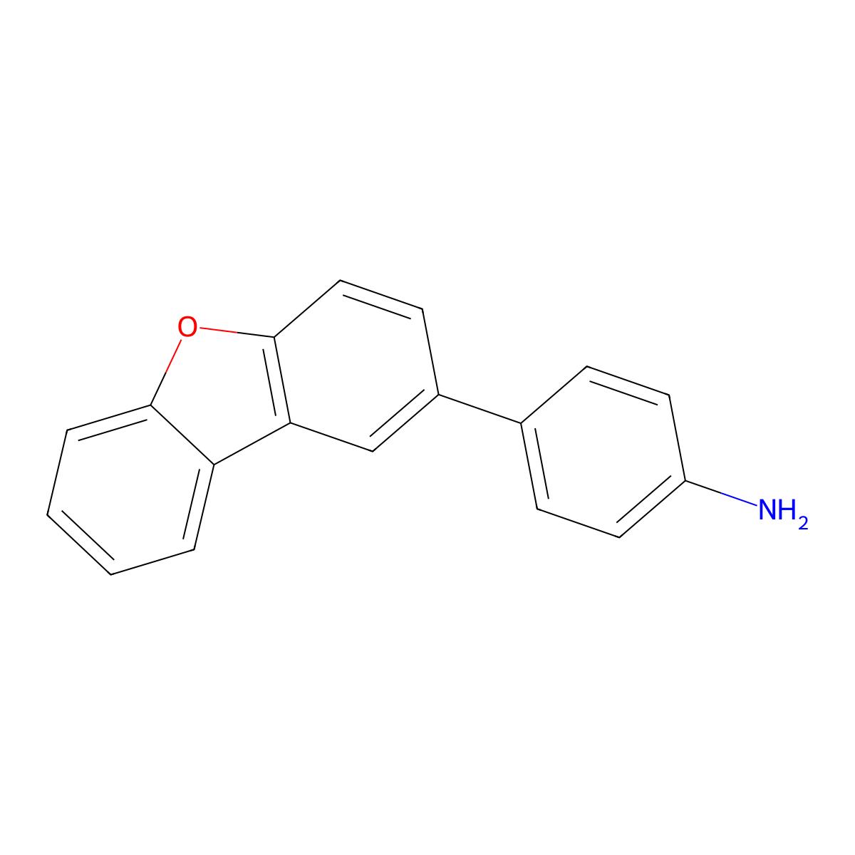 4-(Dibenzo[b,d]furan-2-yl)aniline molecular structure, CAS 1178274-17-3
