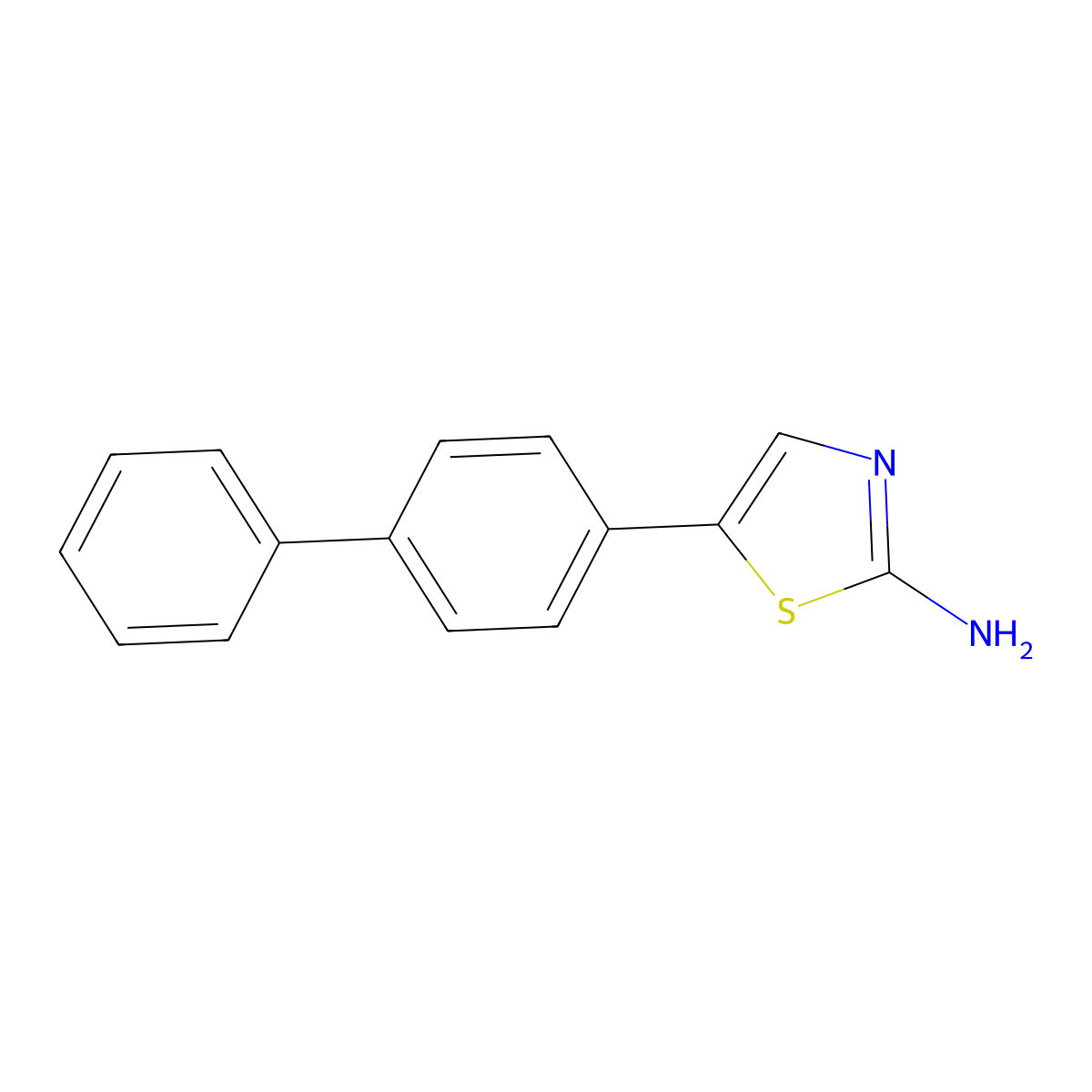 5-([1,1'-Biphenyl]-4-yl)thiazol-2-amine molecular structure, CAS 1178275-20-1