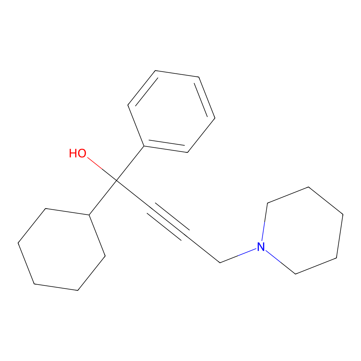 Hexbutinol molecular structure, CAS 117828-61-2
