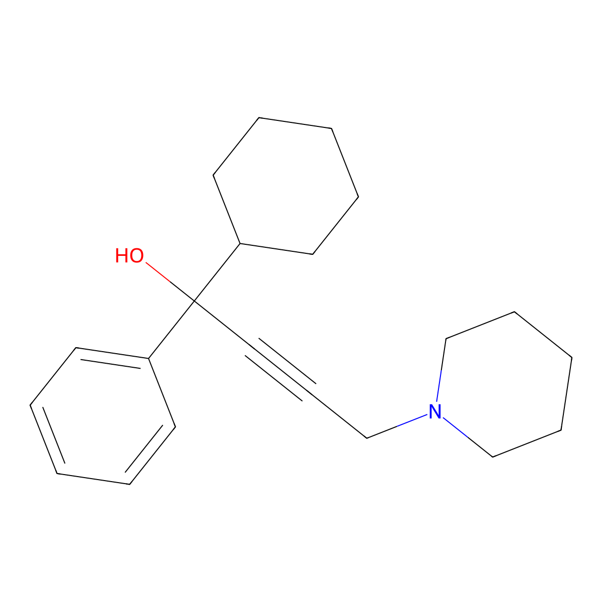 Hexbutinol molecular structure, CAS 117828-61-2