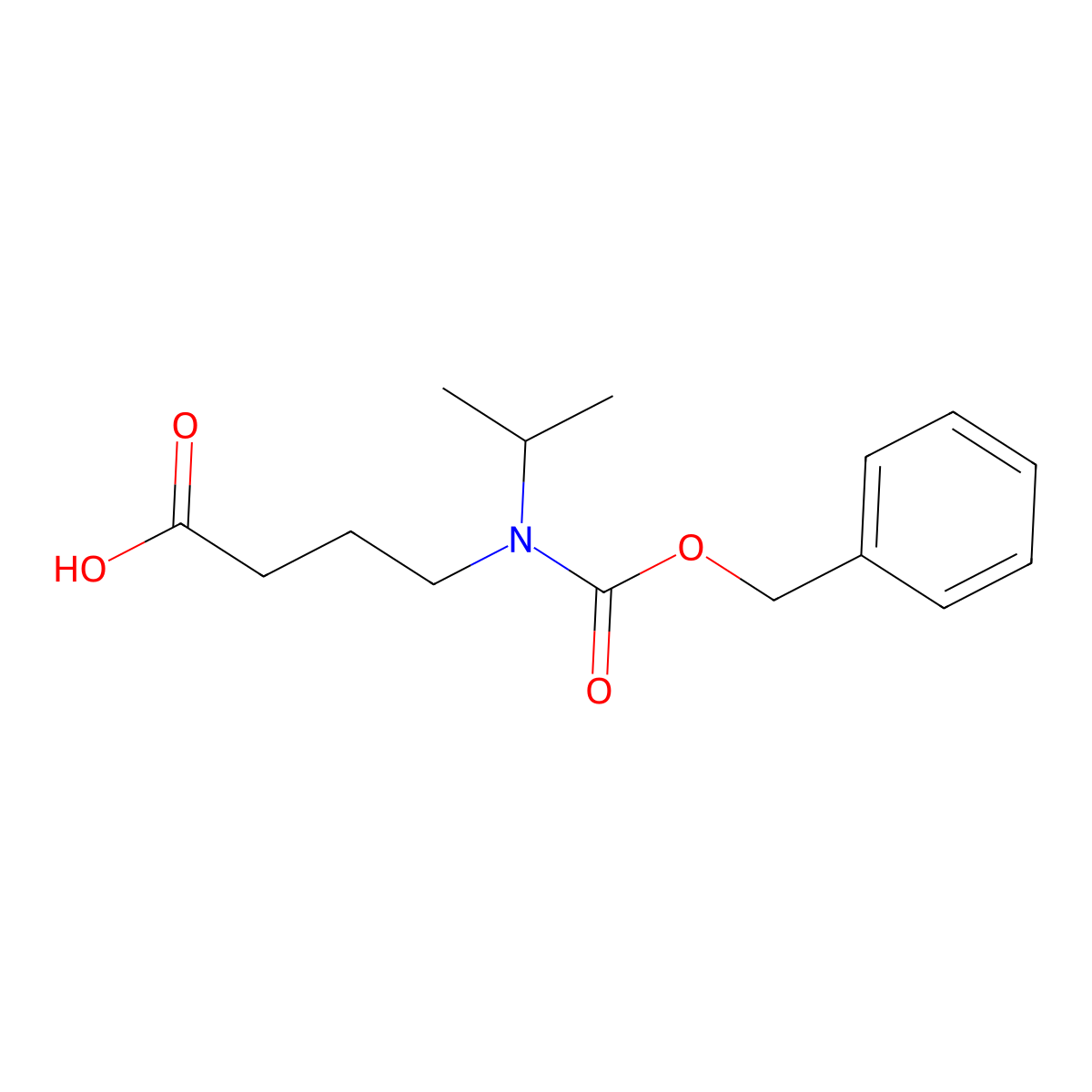 4-{[(Benzyloxy)carbonyl](propan-2-yl)amino}butanoic acid molecular structure, CAS 1178285-27-2