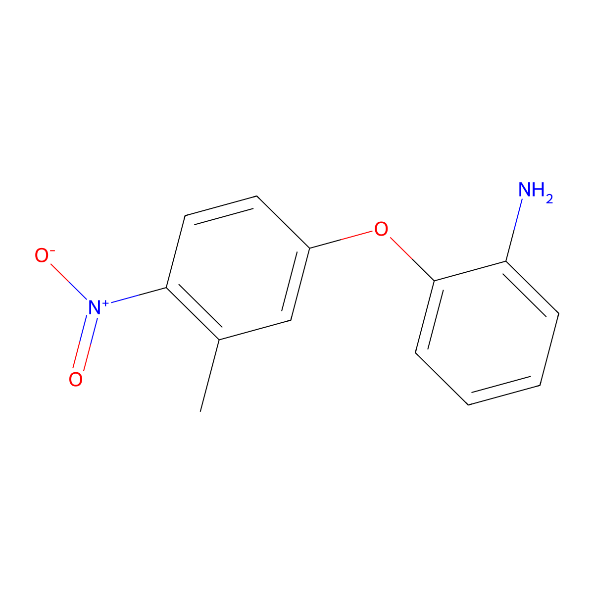 2-(3-Methyl-4-nitrophenoxy)aniline molecular structure, CAS 1178288-65-7