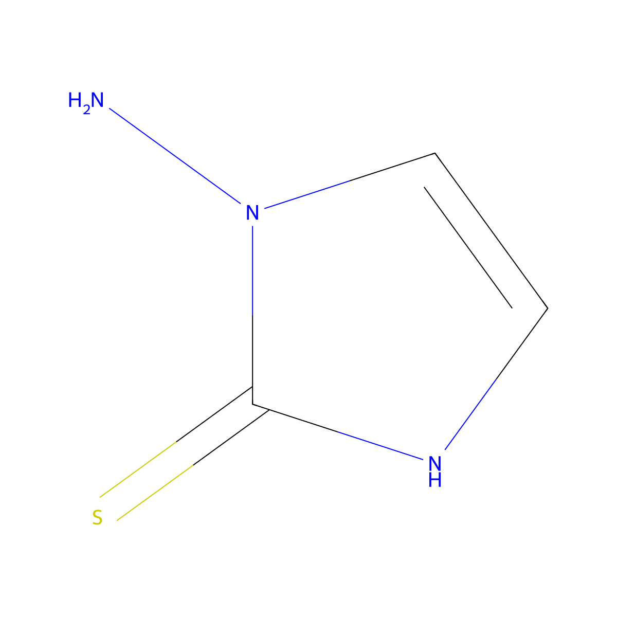 1-amino-1H-imidazole-2-thiol molecular structure, CAS 117829-35-3