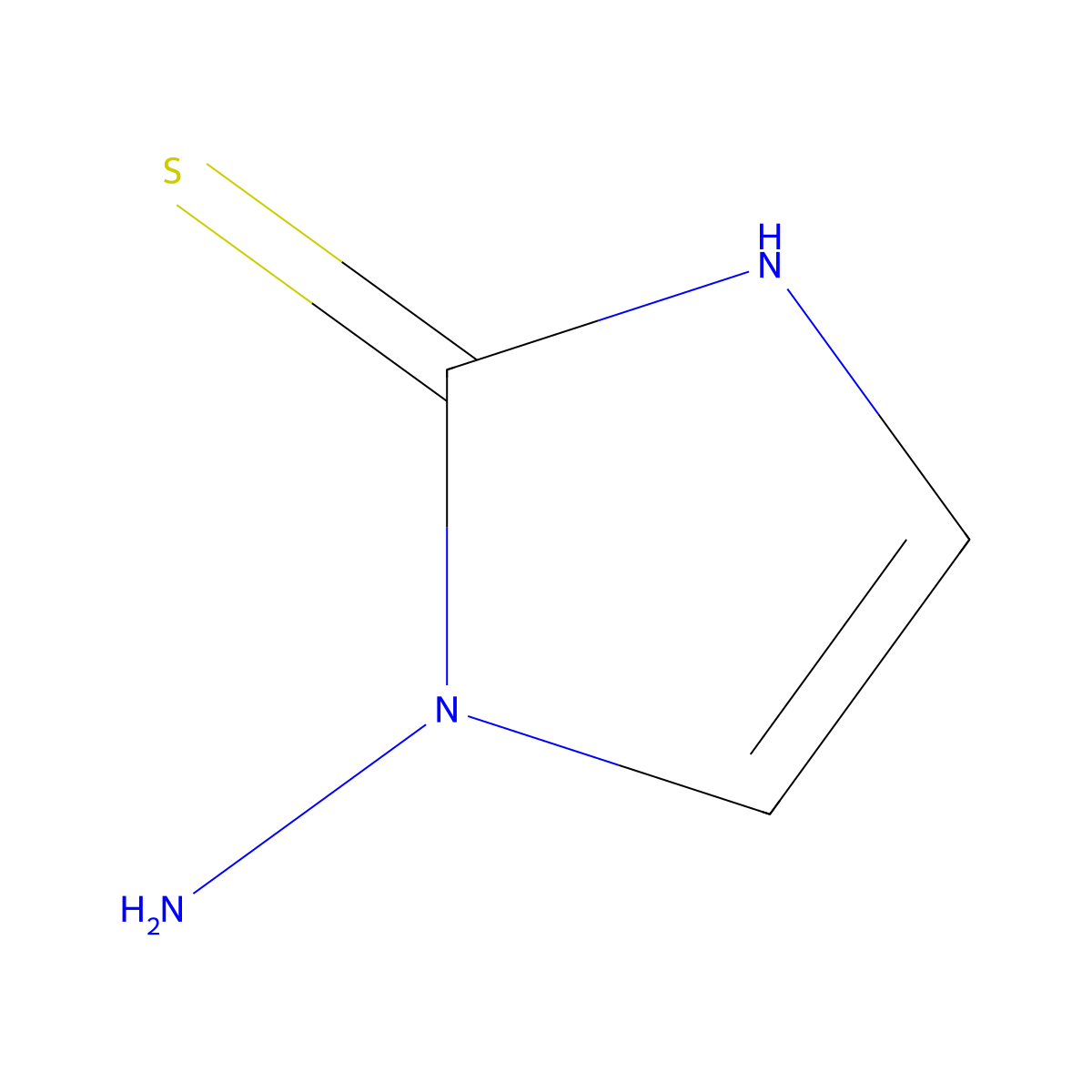 1-amino-1H-imidazole-2-thiol molecular structure, CAS 117829-35-3