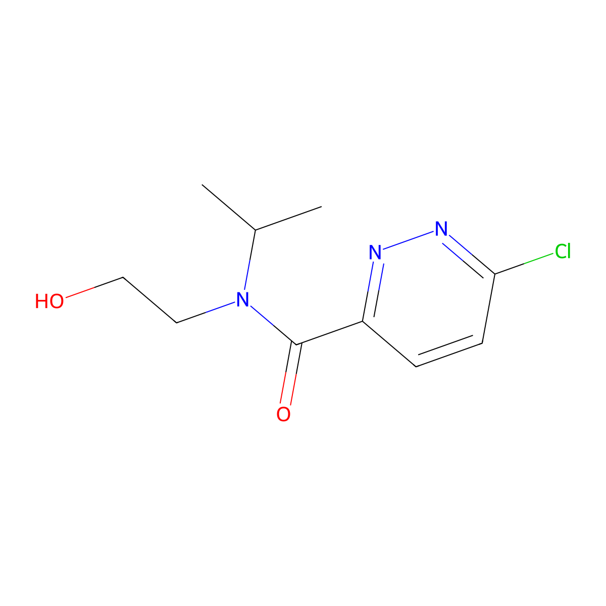 6-Chloro-N-(2-hydroxyethyl)-N-(propan-2-yl)pyridazine-3-carboxamide molecular structure, CAS 1178292-91-5