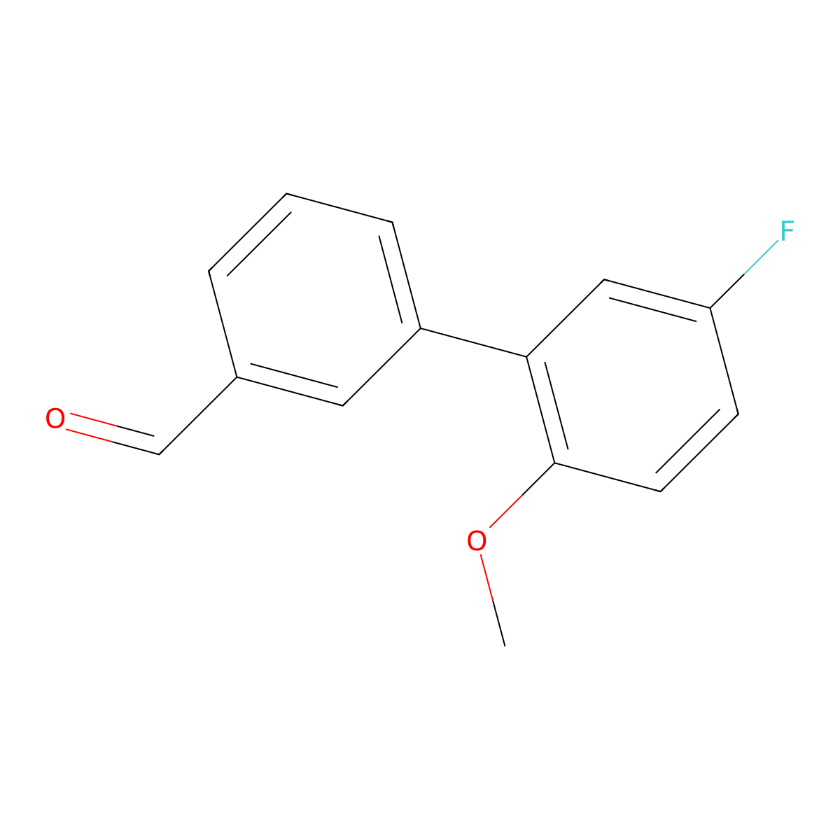 3-(3-Fluoro-6-methoxyphenyl)benzaldehyde molecular structure, CAS 1178297-54-5