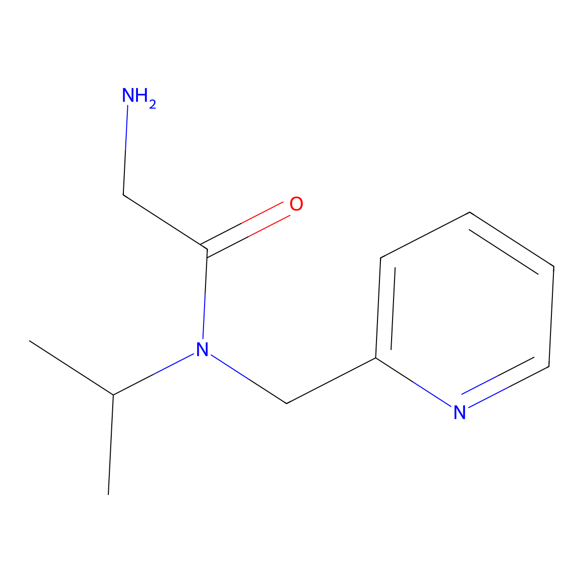 2-Amino-N-isopropyl-N-pyridin-2-ylmethyl-acetamide molecular structure, CAS 1178299-58-5