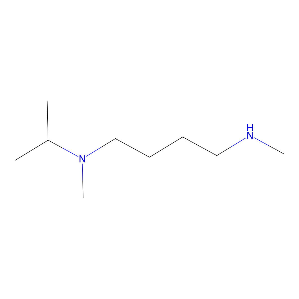 Methyl({4-[methyl(propan-2-yl)amino]butyl})amine molecular structure, CAS 1178302-07-2