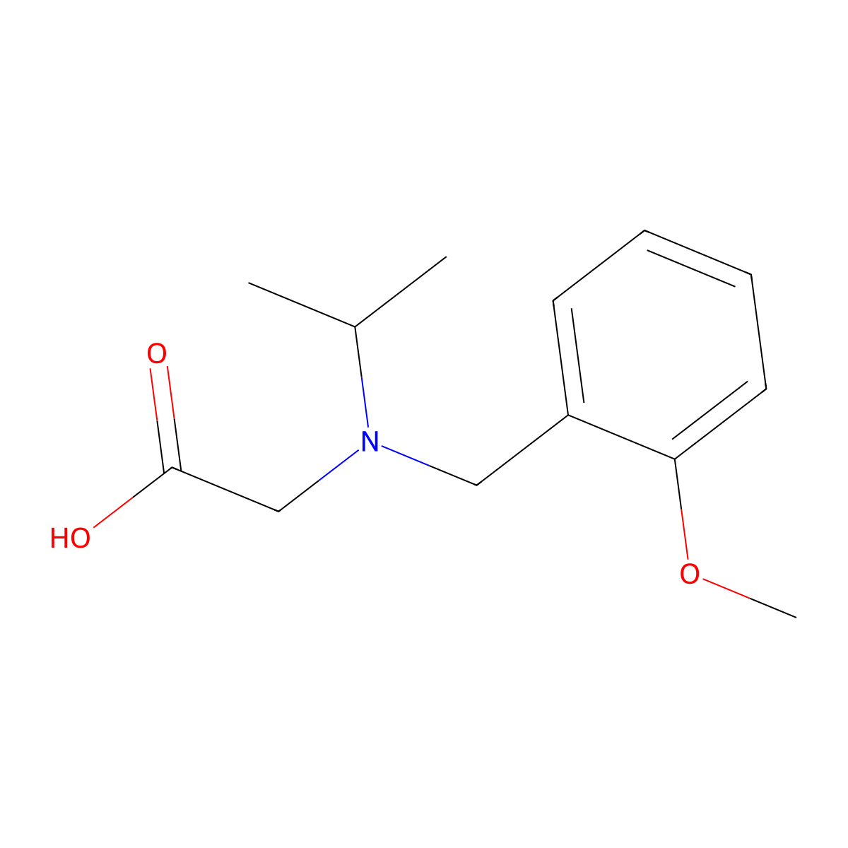 [Isopropyl-(2-methoxy-benzyl)-amino]-acetic acid molecular structure, CAS 1178303-97-3