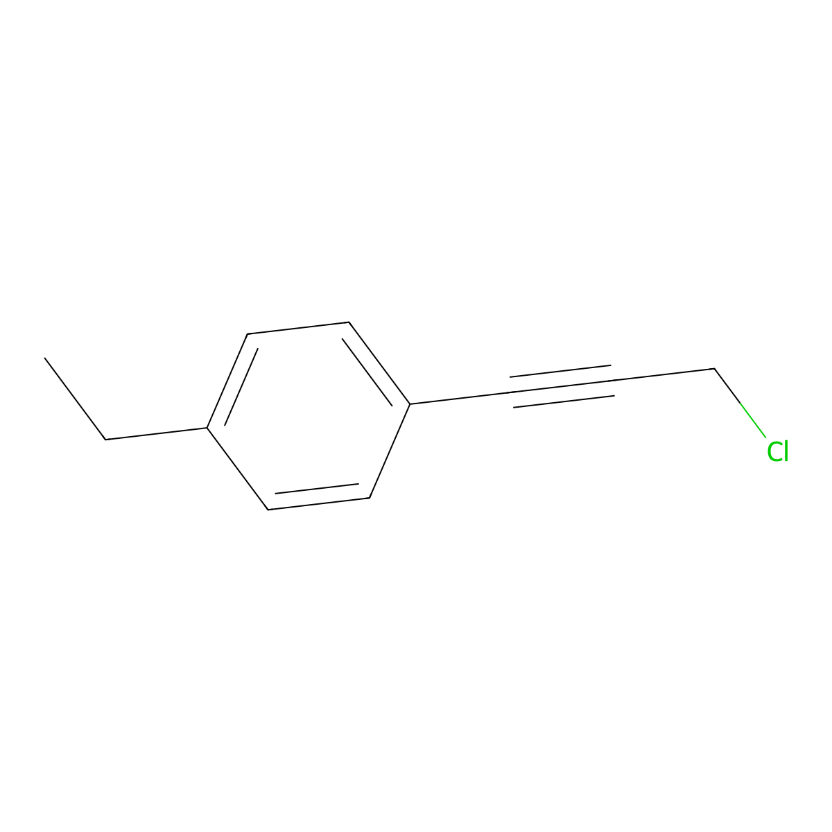 1-(3-Chloroprop-1-YN-1-YL)-4-ethylbenzene molecular structure, CAS 1178304-88-5