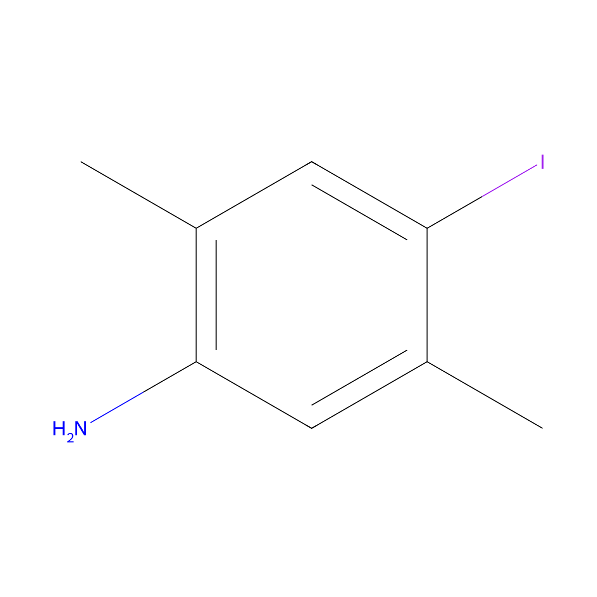 (4-Iodo-2,5-Dimethylphenyl)Amine molecular structure, CAS 117832-13-0