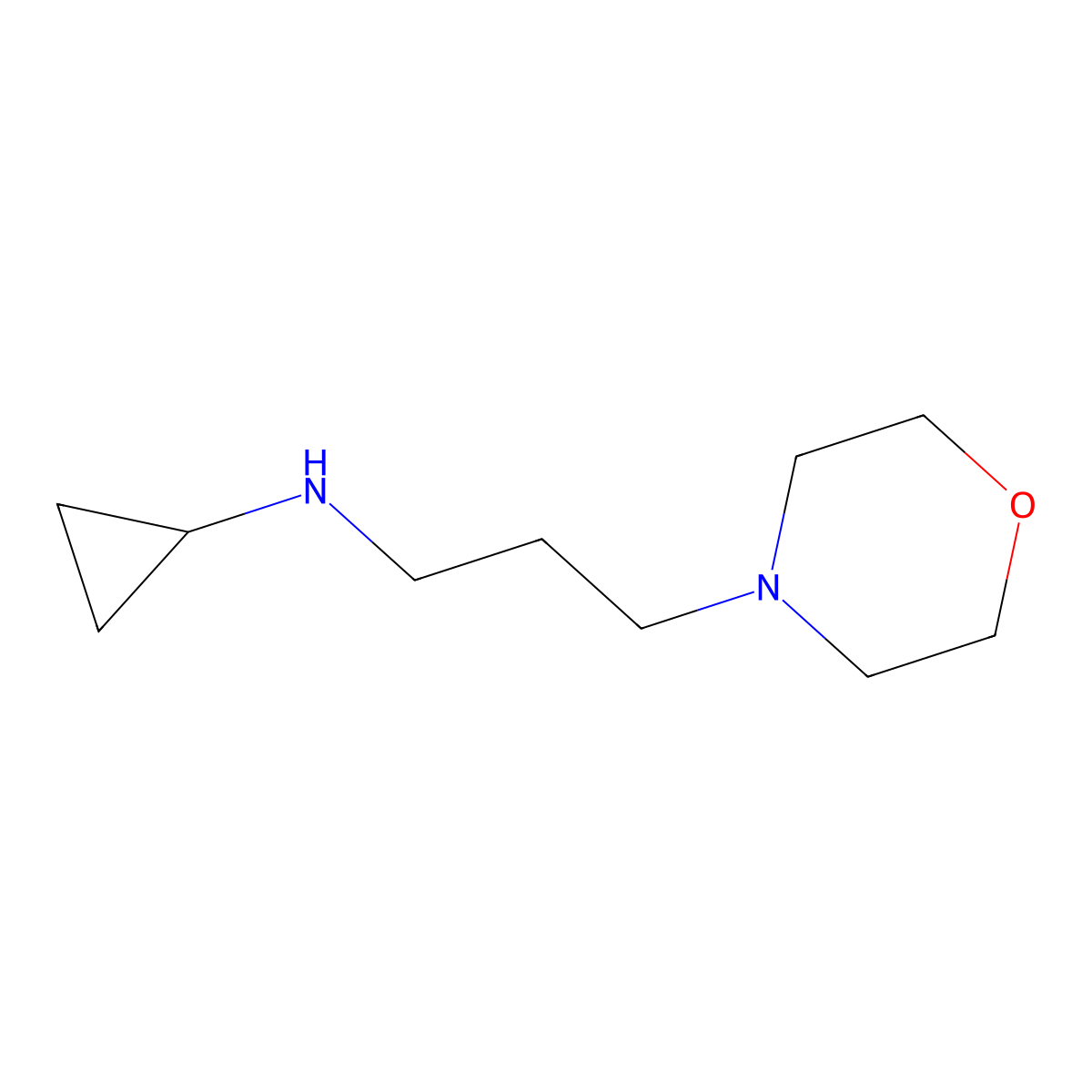 n-(3-Morpholinopropyl)cyclopropanamine molecular structure, CAS 1178324-47-4