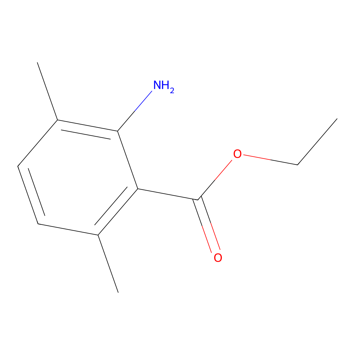 Ethyl 2-amino-3,6-dimethylbenzoate molecular structure, CAS 1178334-87-6