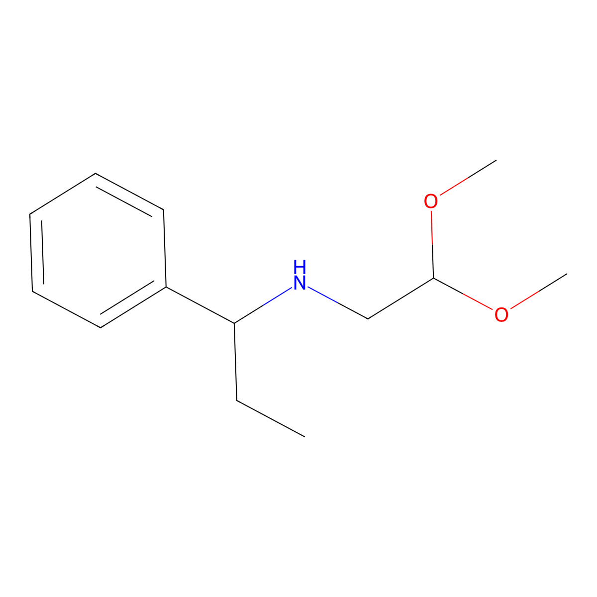 (2,2-Dimethoxyethyl)(1-phenylpropyl)amine molecular structure, CAS 1178335-16-4