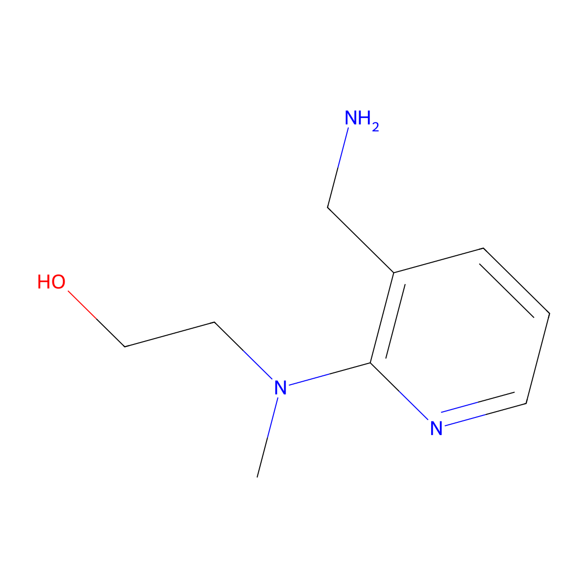 2-[[3-(Aminomethyl)-2-pyridinyl](methyl)amino]-1-ethanol molecular structure, CAS 1178351-00-2