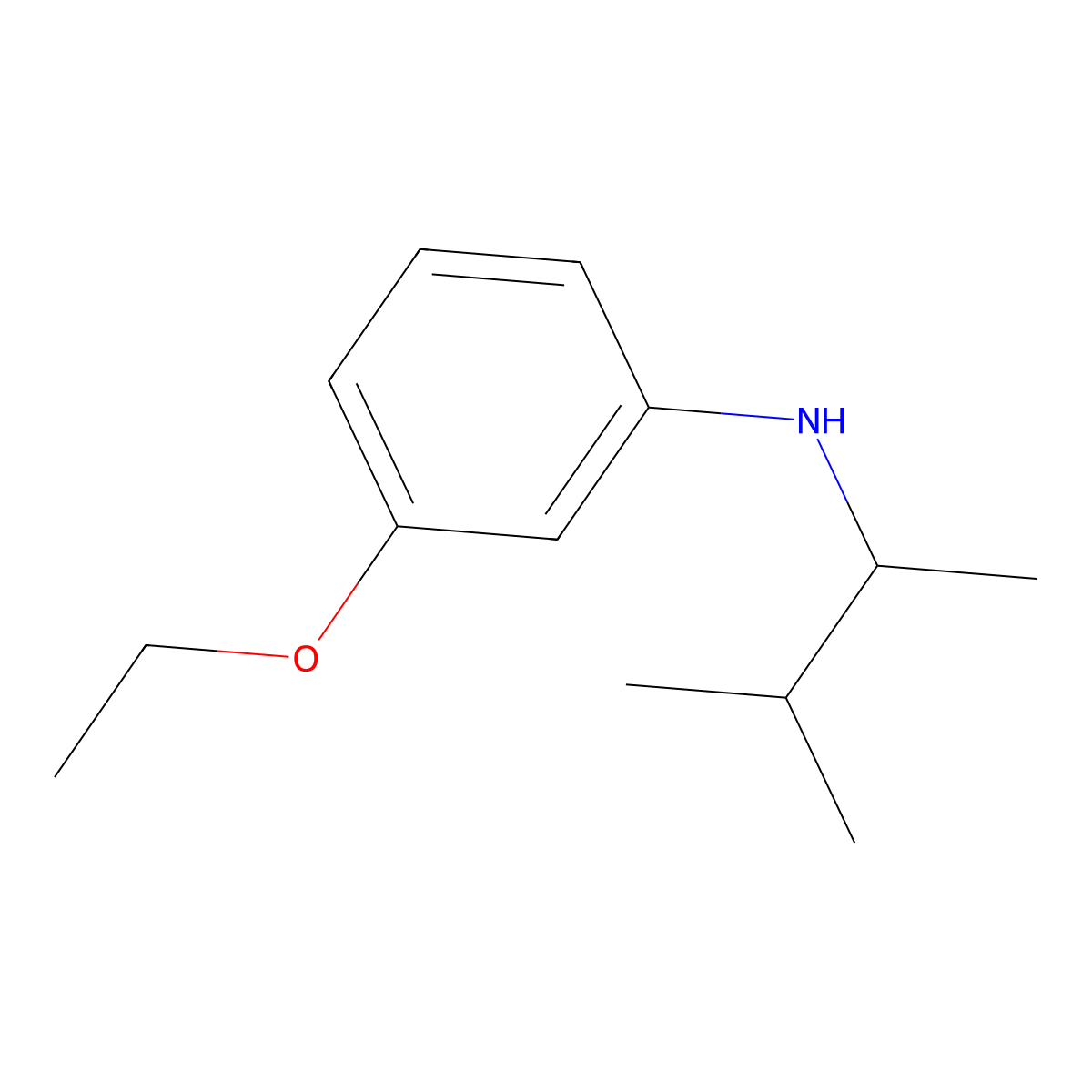 3-ethoxy-N-(3-methylbutan-2-yl)aniline molecular structure, CAS 1178358-93-4