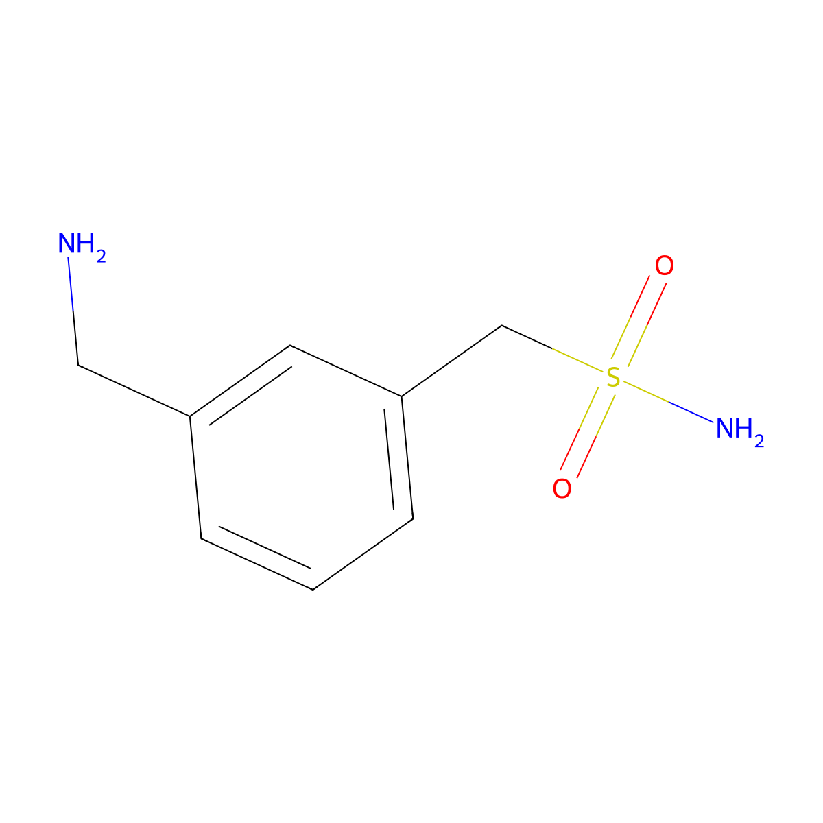 [3-(Aminomethyl)phenyl]methanesulfonamide molecular structure, CAS 1178363-39-7