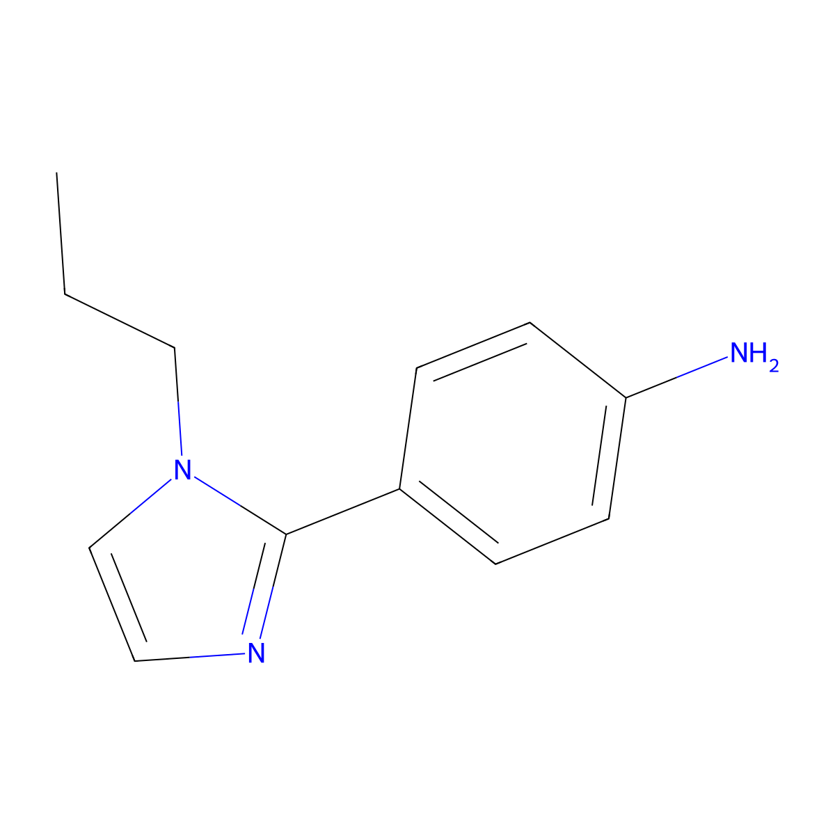 4-(1-Propyl-1h-imidazol-2-yl)aniline molecular structure, CAS 1178373-09-5