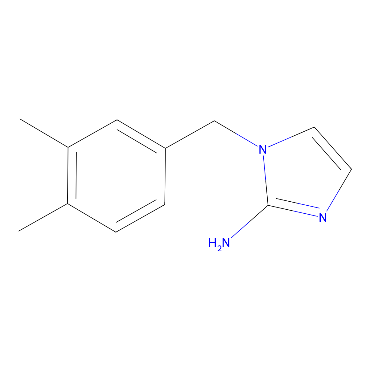 1-(3,4-Dimethylbenzyl)-1h-imidazol-2-amine molecular structure, CAS 1178388-45-8