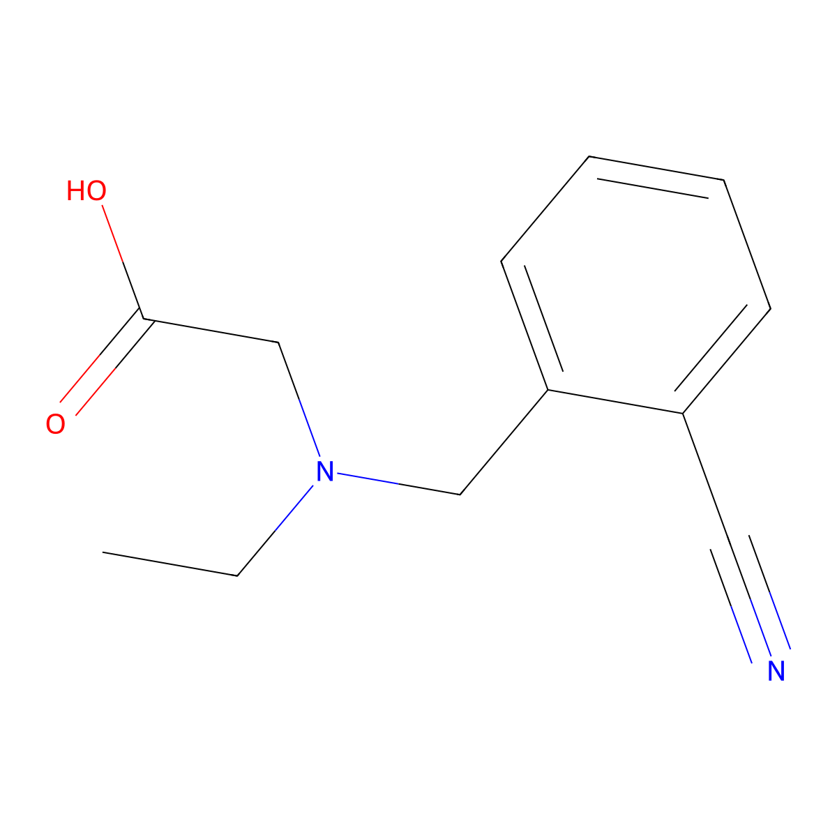 [(2-Cyano-benzyl)-ethyl-amino]-acetic acid molecular structure, CAS 1178393-23-1
